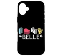 Belle Personalized Dog Name Belle Pet Lover Case for iPhone 16 Plus