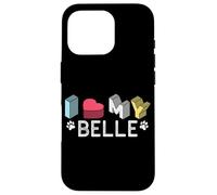 Belle Personalized Dog Name Belle Pet Lover Case for iPhone 16 Pro