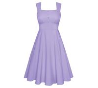 Belle Poque Plus Size Dress for Women Casual Summer Dress Square Neck Backless Dress Purple XXL