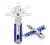 Belle Vous 14-in-1 Ratchet Screwdriver Set - Multi-Bit Screwdriver with 14 Magnetic Bits in Handle - Torx, Phillips, Slotted, Square, Hex & Nut Driver