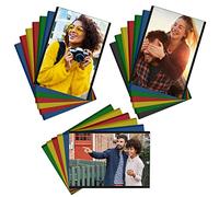 BELLE VOUS 20 Pack Mixed Magnetic Refrigerator Photo Sleeve Picture Frames For Photos 2 x 3.5 inches (5 x 9cm) - Picture Collage Frames for Fridge & Metal Surfaces