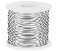 Belle Vous 30m Silver Aluminium Craft Wire - 2mm Flexible & Bendy Metal Craft Rolls - For DIY Sculptures, Skeleton Modelling, Jewellery, Beading, Wreath Making & Bonsai Trees