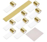 Belle Vous 4800pcs x 5 mm Square Mirror Mosaic Mirror Small Self-Adhesive Glass DIY Mini Mirror Tiles with Cleaning Cloth Pack of 10 (Gold)