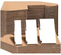 Belle Vous Adjustable Cardboard Picture Frame Corner Protectors (100 Pack) - 3 Depth Sizes - Protector Fit for Art Frames Packing, Moving & Shipping
