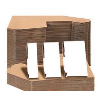 Belle Vous Adjustable Cardboard Picture Frame Corner Protectors (100 Pack) - 3 Depth Sizes - Protector Fit for Art Frames Packing, Moving & Shipping