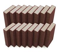BELLE VOUS Coarse Sanding Sponge (16 Pack) - Wet & Dry Sanding Block Kit - 70 Grit/Grade Reusable Sanding Pad for Wood, Metal, Wall Polishing