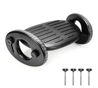 Belle Vous Ergonomic Adjustable Under Desk Footrest - Comfortable Foot Rest with 4 Height Positions and Roller Design - Non-Slip Foot Stool for Home/Office - Ideal for Work, Gaming & Pressure Relief