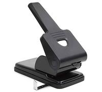 Belle Vous Extra Heavy Duty 2 Hole Punch - 70 Sheet Capacity - Distance Between Holes 8cm (3.15 inches) - Black Desktop Hole Puncher with Lock Down Handle - Suitable for the Home, Office and School