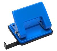 Belle Vous Extra Heavy Duty 2 Hole Punch in Blue - 70 Sheet Capacity - Distance Between Holes 7.5cm/3 Inches - Blue Desktop Hole Puncher with Lock Down Handle - Suitable for Home, Office & School