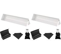 BELLE VOUS K9 Crystal Triangle Prism - Photography Triangular Prism Refractor with Velvet Pouch & Cloth - Clear Lens Glass Prism for Light Spectrum Physics - Rainbow Effect Photo (Pack of 2)