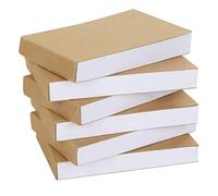 Belle Vous Kraft Flip Books (6 Pack) - Small Blank Books with 180 Pages/90 Sheets - No Bleed Small Sketchbook/Flipbook Kit for Kids Drawing, Sketching & Cartoon Animation Creation