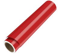BELLE VOUS Red Self Adhesive Vinyl Roll - 30cm x 3 m / 12 inches x 10 feet - Permanent Wrap for Arts and Crafts Signs Scrapbooking Silhouette Cameo Die Cutters and Vehicle Decals
