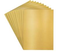 Belle Vous Shiny Gold Paper (50 Pack) - 28 x 21cm / 11 x 8.27 inches 120gsm Premium Cardstock - Sparkly Craft Paper Sheets for Scrapbooking, DIY Projects, Wedding/Party Decorations, and Card Making