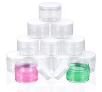 Belle Vous Small Containers with Lids (12 Pack) - 120ml Cosmetic Pots/Travel Pots for Toiletries - Mini Plastic Bottles with Screw Lids - Travel Cream Pots/Travel Jars for Lotions, Makeup & More