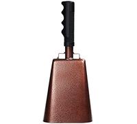 Belle Vous Steel Metal Cowbell with Handle - 27.5cm (10.9 Inches) - Loud Percussion Instrument Bell Noise Makers - Musical Cow Bells for Call & Cheering at Sporting Events and Football Games
