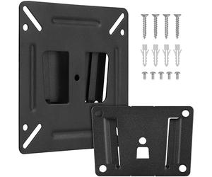 Belle Vous Universal TV and Monitor Wall Mount Bracket - Weight Capacity 15kg/33lbs - For Screen Sizes 14-32 Inches - Low Profile RV/Camper TV Mount for LED, LCD, Computer, Flat or Curved Monitors