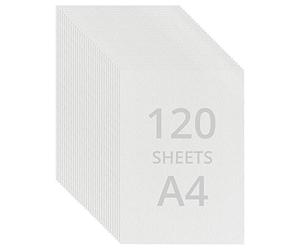 Belle Vous White A4 Watercolour Paper (120 Sheets) 200 GSM Cold Press Water Colour Painting Sheets - Suitable for Beginners to Expert Painters