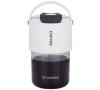 BELLE VOUS White Plastic Drinking Cup with Lid and Straw - 400ml/13.5oz Reusable BPA-Free Tumbler - Leakproof Thick Wall Mug for Iced Coffee, Tea, Juice, Water, Smoothies & Other Hot/Cold Drinks
