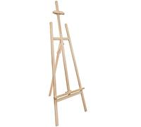 Belle Vous Wooden A-Frame Studio Easel - 1.59m / 5.22ft - Artist Easel - Adjustable/Foldable Tripod - Canvas/Painting Holder for Displays, Exhibition, Drawing, Sketching, Weddings, Arts and Craft