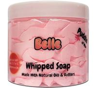 Belle Whipped Soap Body Wash - 150g - Natural Oils and Butters - Perfume Scent - Vegan Friendly - Puddle of Wax - Made in the UK