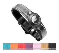 BelleBête & Co. AirTag Pet Collar - Voyage Series, Ultimate Pet Tracking Collar with Patented Anti-Loss Design, Military-Grade Durability, All-Day Comfort, Stylish Color for Dog and Cat, Black-S