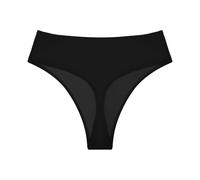 Bellecarrie Women's Thong Rave Bottoms High Waisted High Cut Bikini Bottoms…, Black, XS