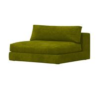 Bellechasse 2 Seater Fireside Chair in Raw Velvet - 120 cm Moss Green one size