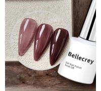 Bellecrey Jelly Gel Nail Polish Nude Purple Nail Art Gel Sheer Purple Gel Nail Art Polish Clear Soak Off Gel for Nails Polish UV Lamp Manicure DIY Nail Art Salon & Home 7ml*1