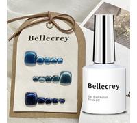 Bellecrey Navy Glitter Cat Eye Gel Nail Polish Set 9D Blue Ice Magnetic Nail Gel Polish Kit with Magnet Soak Off Galaxy Universal Shimmer Nail Art Manicure Salon DIY at Home