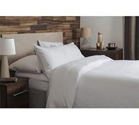 Belledorm 100% Brushed Cotton Double Fitted Sheet in White 28cm Deep