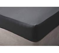 Belledorm 100% Brushed Cotton - Fitted Sheet - 12" Box (Charcoal, Single)