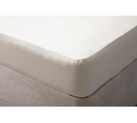 Belledorm 100% Brushed Cotton - Fitted Sheet - 12" Box (Cream, Super King)