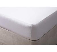Belledorm 100% Brushed Cotton - Fitted Sheet - 12" Box (White, Super King)