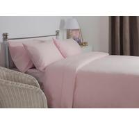 Belledorm 100% Brushed Cotton Flanelette Deep Fitted Sheets in Pink 38cm (King Size 152cm x 198cm x 38cm)