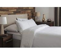 Belledorm 100% Brushed Cotton Flanelette Double Fitted Sheet 30cm Deep 175gsm (White)