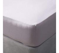 Belledorm Brushed Cotton Fitted Sheet - Double, Heather