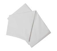 Belledorm 100% Brushed Cotton Flannelette Flat Sheet, Grey, Double