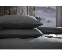 Belledorm 100% Brushed Cotton - Pillowcase Pairs (Charcoal)
