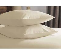 Belledorm 100% Brushed Cotton - Pillowcase Pairs (Cream)