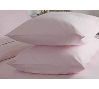 Belledorm 100% Brushed Cotton - Pillowcase Pairs (Powder Pink)