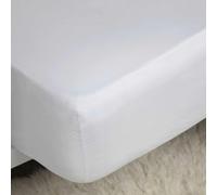 Belledorm 100% Cotton Sateen Extra Deep Fitted Sheet White (Superking)