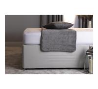 Belledorm 13BASEWRAP1913 19in Extra Deep Base Wrap Valance Sheet - Luxury Faux Suede Cloud, Single - Transforms Bed Base Divan