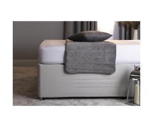 Belledorm 13BASEWRAP1913 19in Extra Deep Base Wrap Valance Sheet - Luxury Faux Suede Cloud, Single - Transforms Bed Base Divan