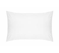 Belledorm 2 PACK White Pillowcases, 100% Cotton, 200 Thread Count Percale (Housewife)