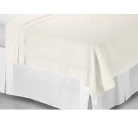 Belledorm 200 Thread Count 100% Egyptian Cotton Flat Sheet, Ivory, Single