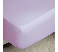 Belledorm 200 Thread Count Cotton Percale Deep Fitted Sheet - Lilac - Lilac - Superking