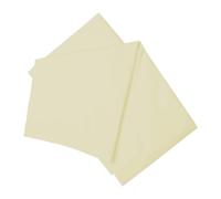 200 Thread Count Cotton Percale Flat Sheet - BM119 - Ivory / Single