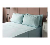 Belledorm 200 Thread Count Cotton Percale Ultra Deep Fitted Sheet - Duck Egg - Duck Egg - King