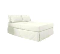 Belledorm 200 Thread Count Egyptian Blend Platform Valance - Ivory - Double - Ivory - 100% Cotton