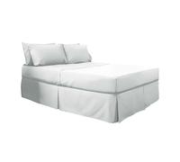 Belledorm 200 Thread Count Egyptian Blend Platform Valance - White - Double - White - 100% Cotton